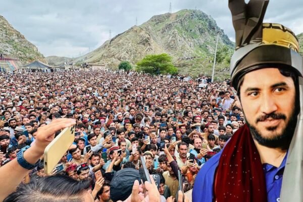 PTM Leaders Detained, Children Killed: Protests Against Military Operations Intensify in Khyber Pakhtunkhwa PTM activists protesting against military operations and arrests in Khyber Pakhtunkhwa